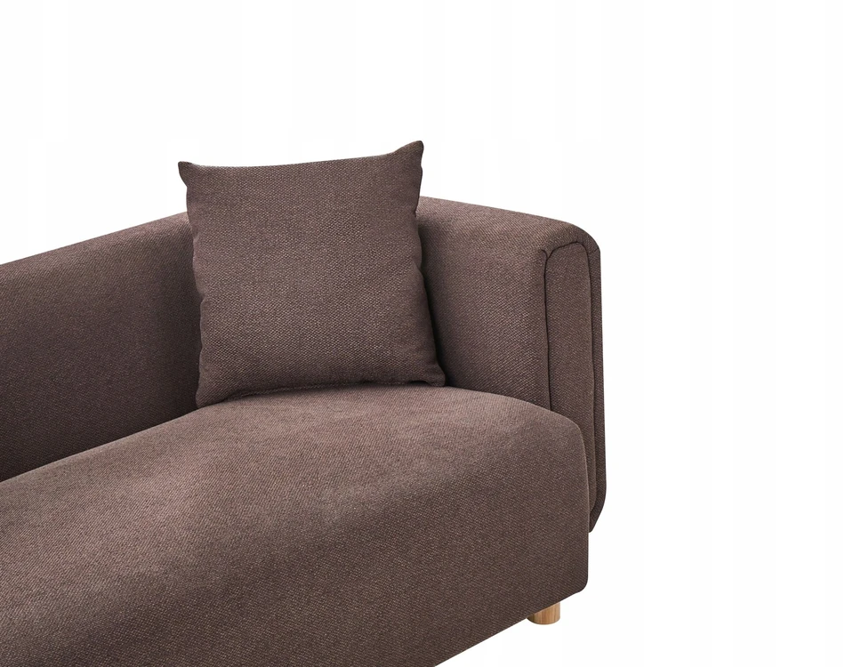 Beliani Dvivietė sofa LILLEROD tamsiai ruda