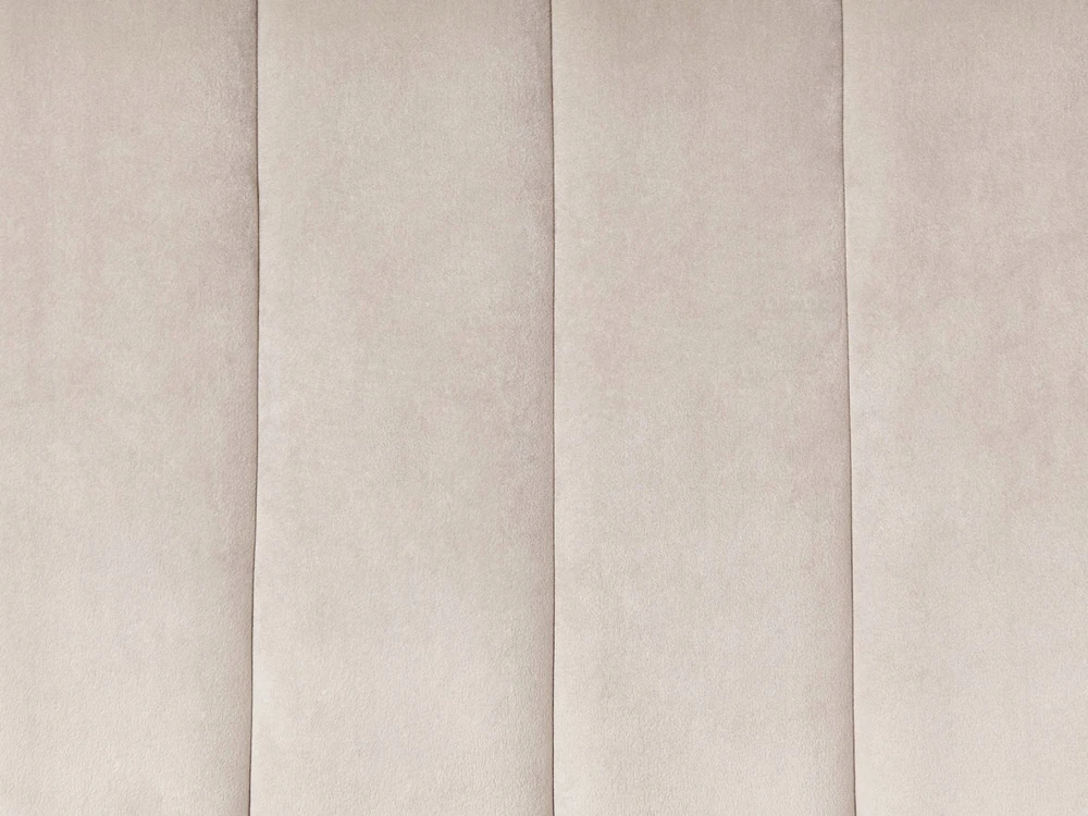 Beliani Dvivietė sofa MALUNG veliūrinė smėlio spalvos