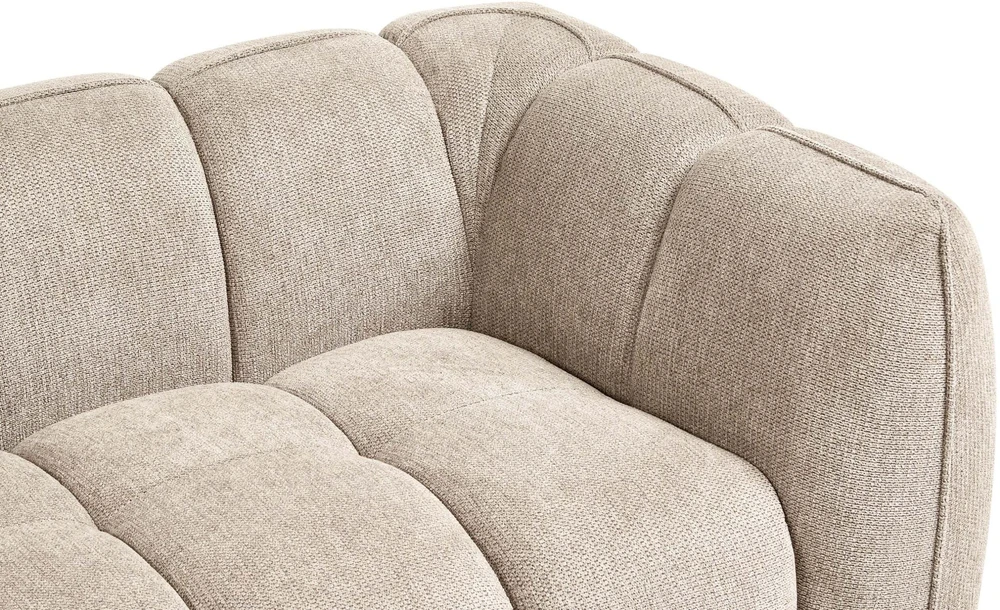 Beliani 2 vietų sofa NESS smėlio-pilka