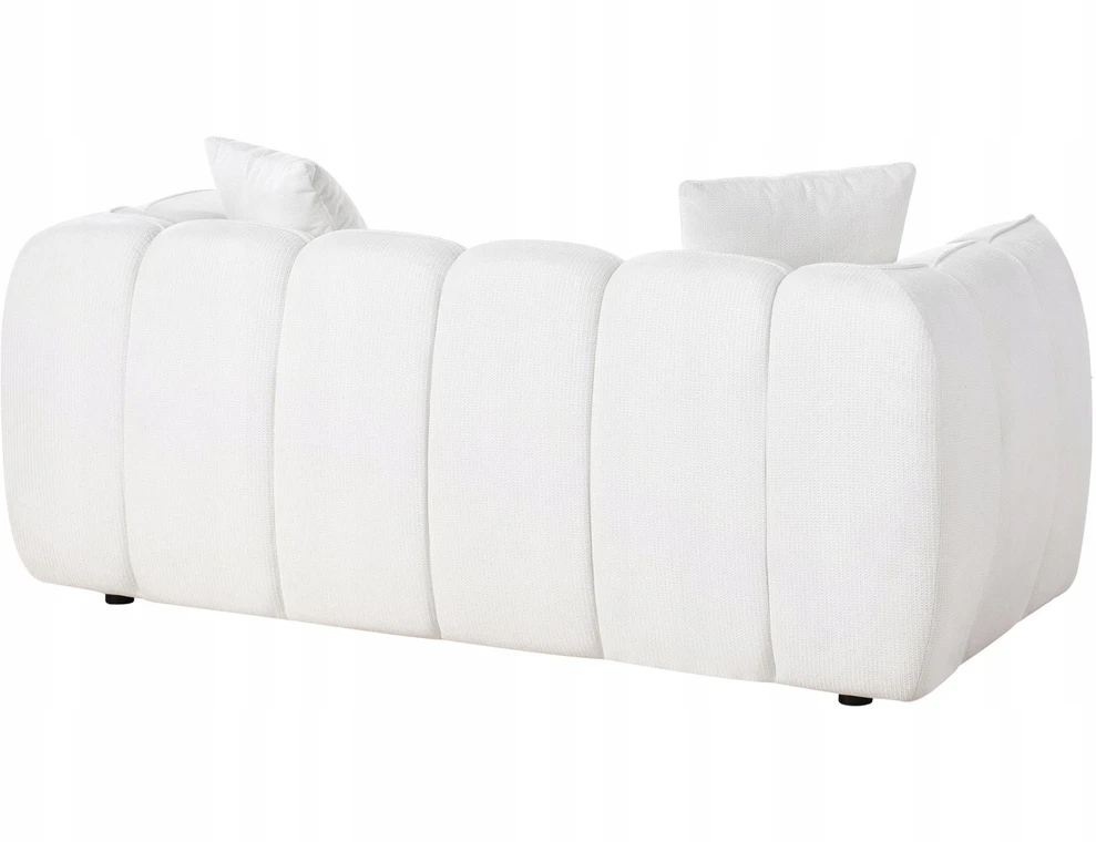 Beliani 2 vietų sofa NESS, kreminė balta