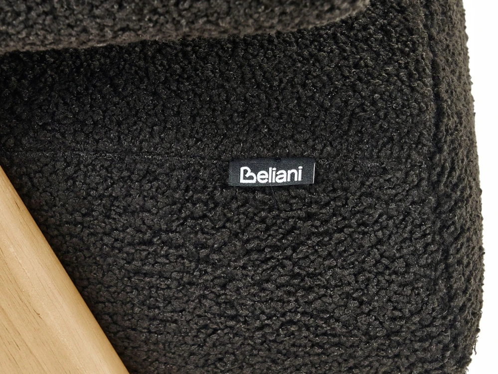 Beliani 2-vietė sofa TAMRE, boucle audinys, juoda / šviesi ruda