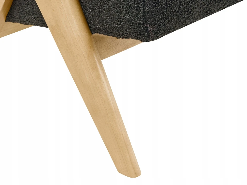 Beliani 2-vietė sofa TAMRE, boucle audinys, juoda / šviesi ruda