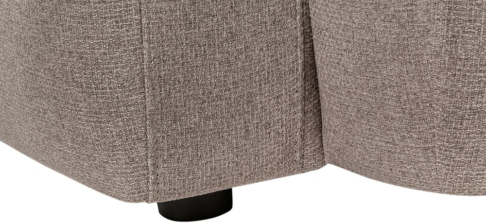 Beliani Trivietė sofa AFOSS smėlio ir pilkos spalvos