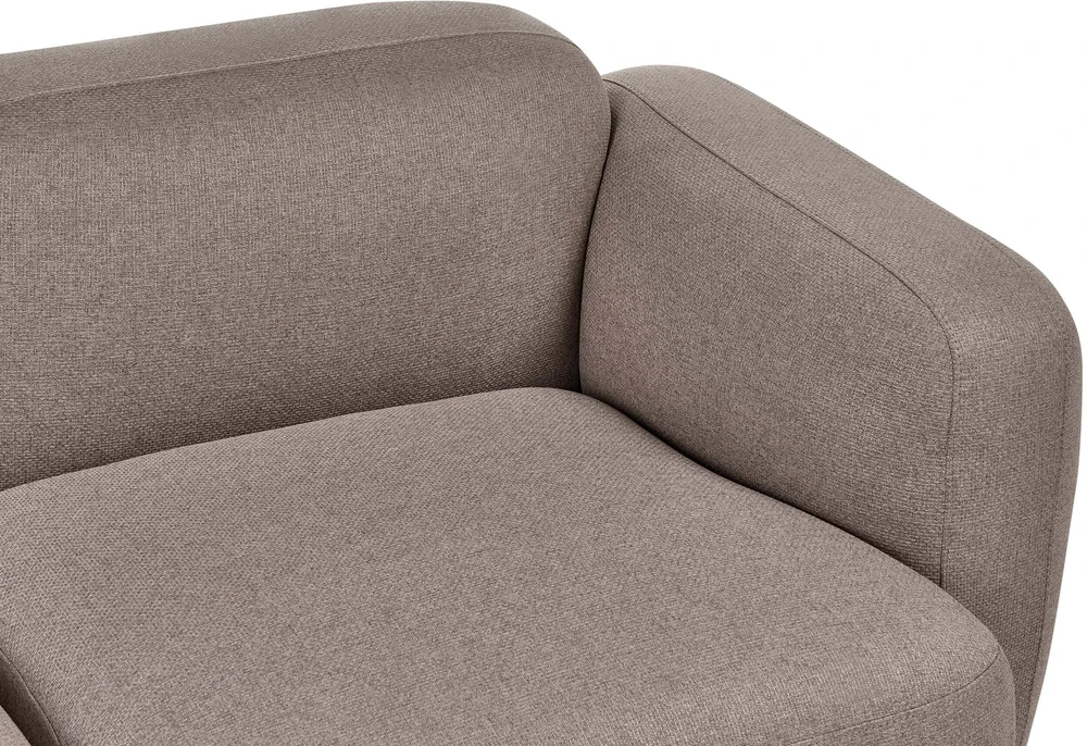 Beliani Trivietė sofa AFOSS smėlio ir pilkos spalvos