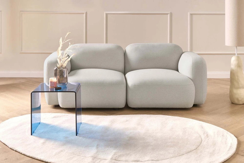Beliani 3 vietų sofa AFOSS šviesiai smėlio spalvos