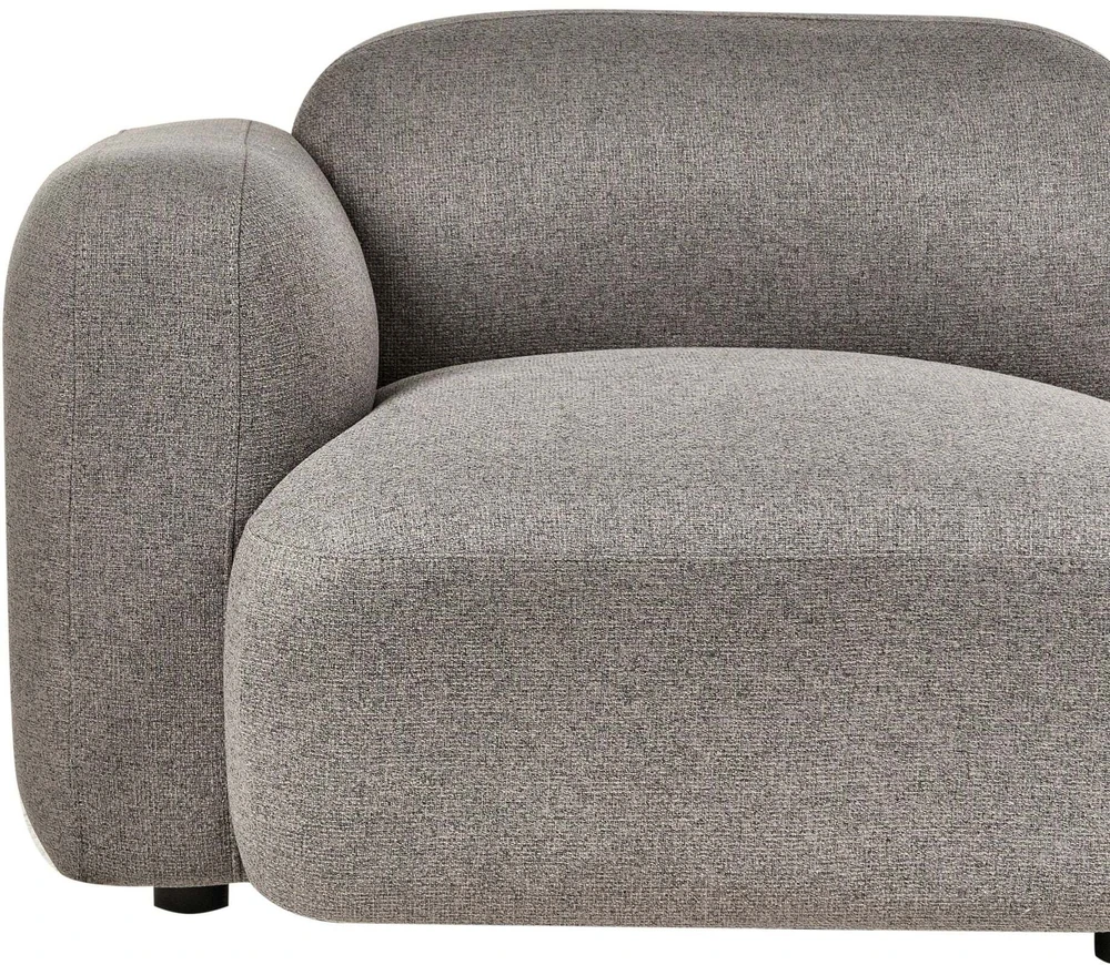 Beliani Trivietė sofa AFOSS tamsiai pilka