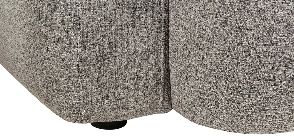 Beliani Trivietė sofa AFOSS tamsiai pilka