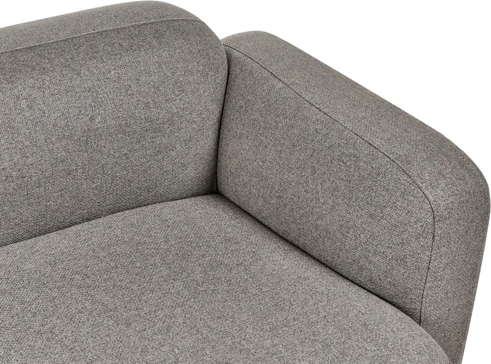 Beliani Trivietė sofa AFOSS tamsiai pilka