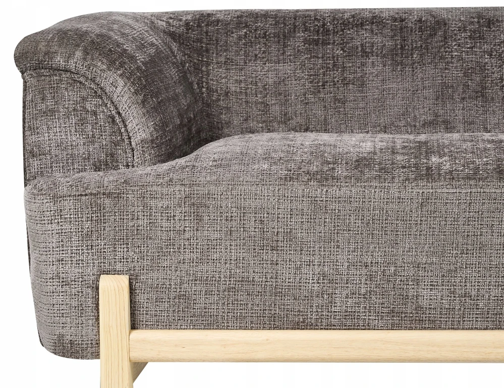 Beliani Trivietė sofa ALNOR, rudas šenilas