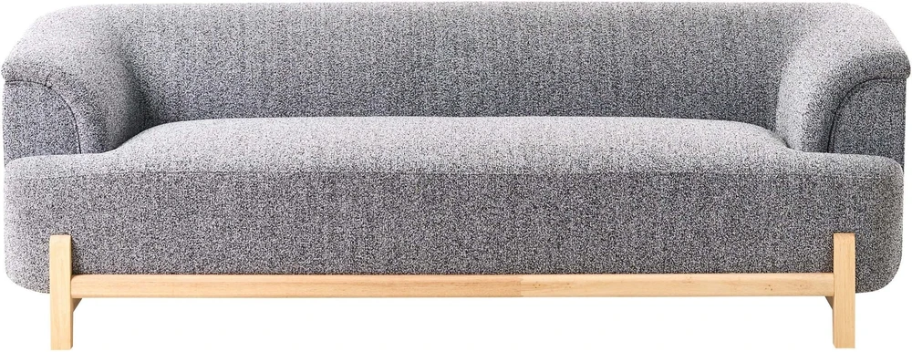 Beliani 3-vietė sofa ALNOR tamsiai pilka