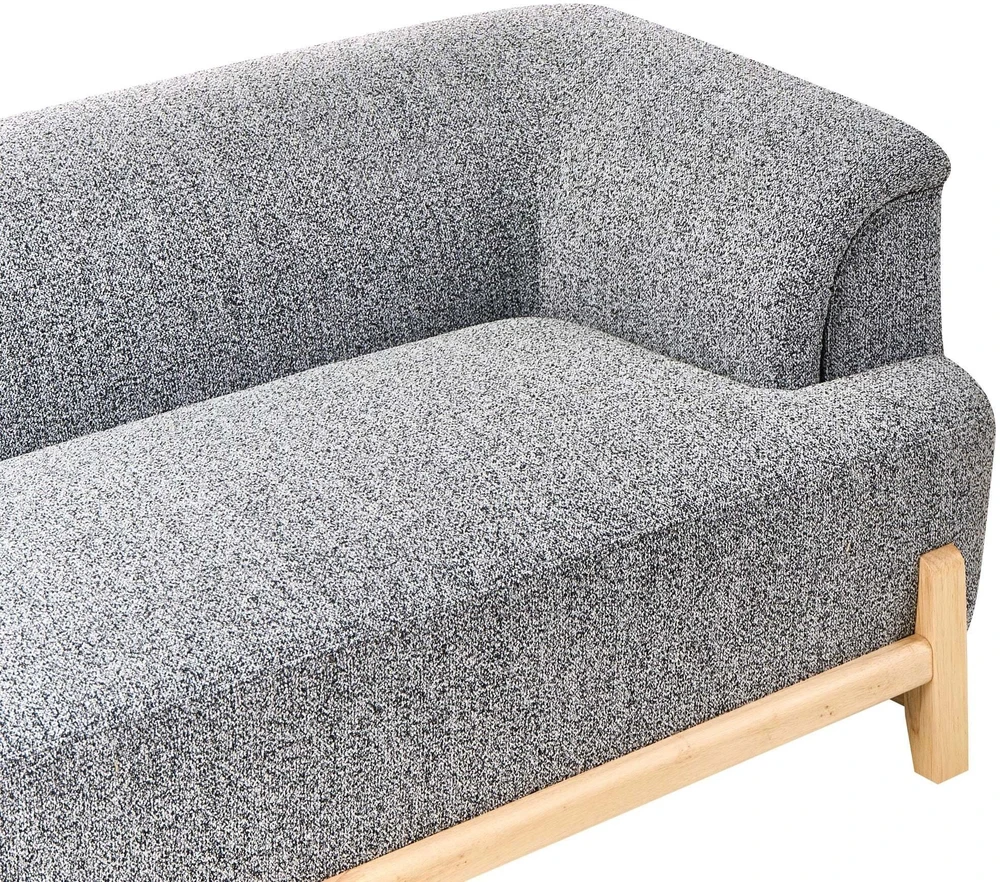Beliani 3-vietė sofa ALNOR tamsiai pilka