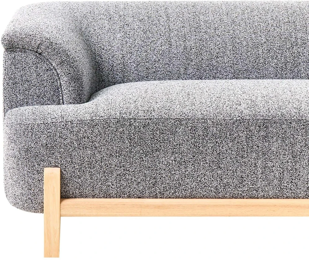 Beliani 3-vietė sofa ALNOR tamsiai pilka