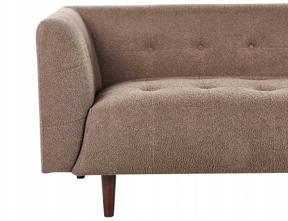 Beliani 3 vietų sofa BYSKE, ruda boucle