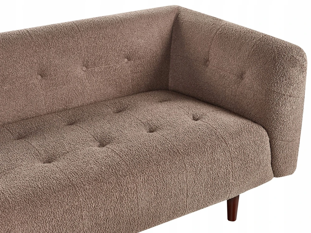 Beliani 3 vietų sofa BYSKE, ruda boucle
