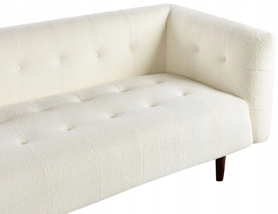 Beliani Trivietė sofa BYSKE Bouclé, balta