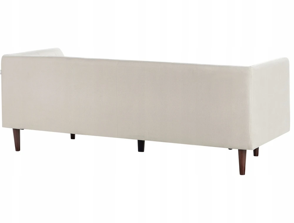 Beliani 3 vietų sofa BYSKE šviesiai smėlio spalvos