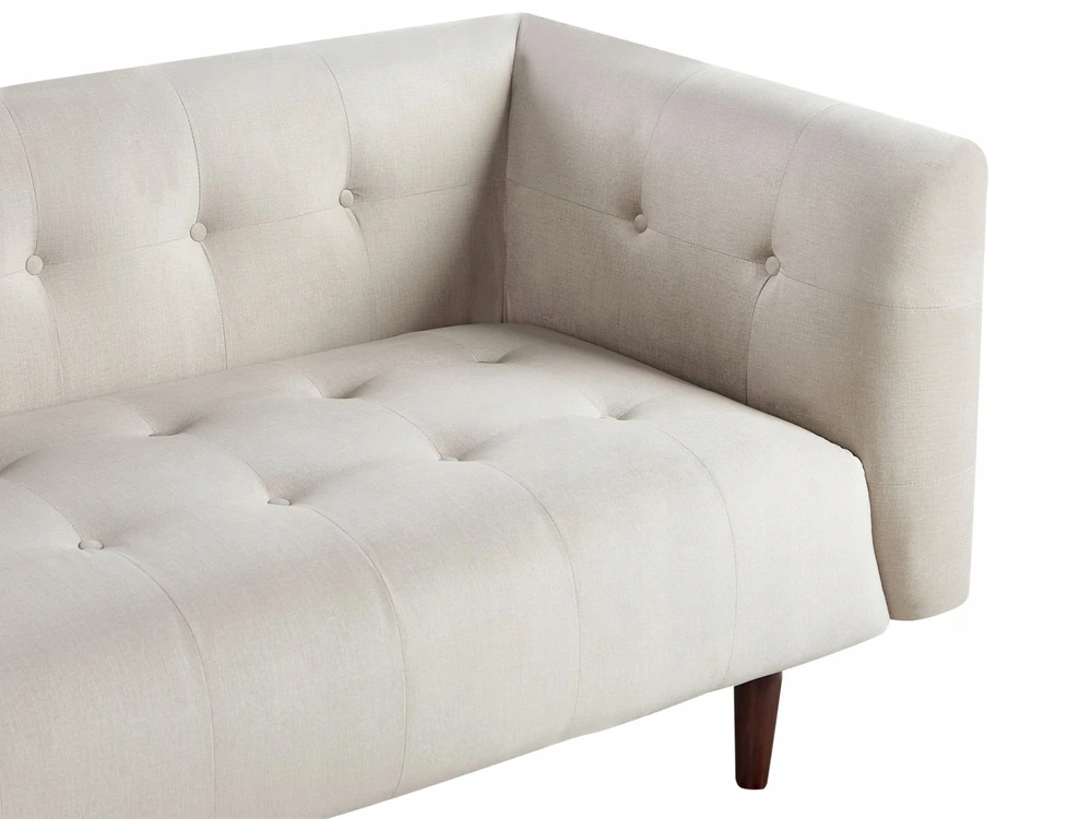 Beliani 3 vietų sofa BYSKE šviesiai smėlio spalvos