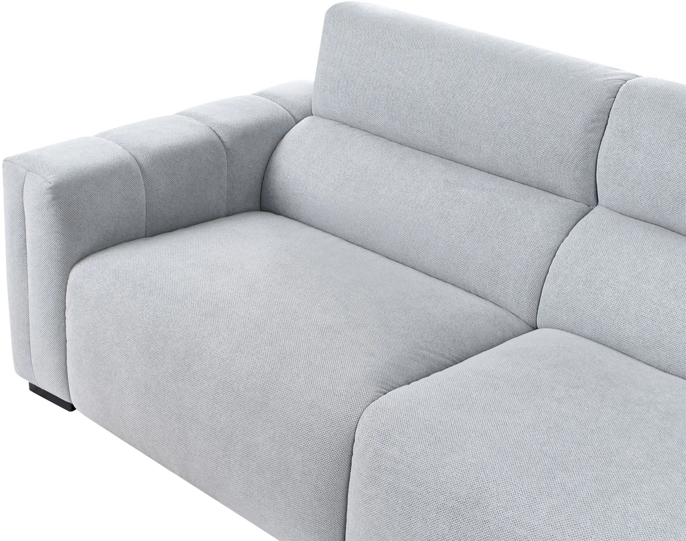 Beliani Trivietė sofa FAUSKAN Mėlyna