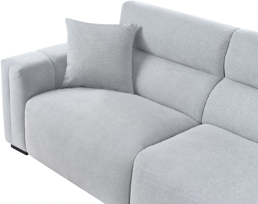 Beliani Trivietė sofa FAUSKAN Mėlyna