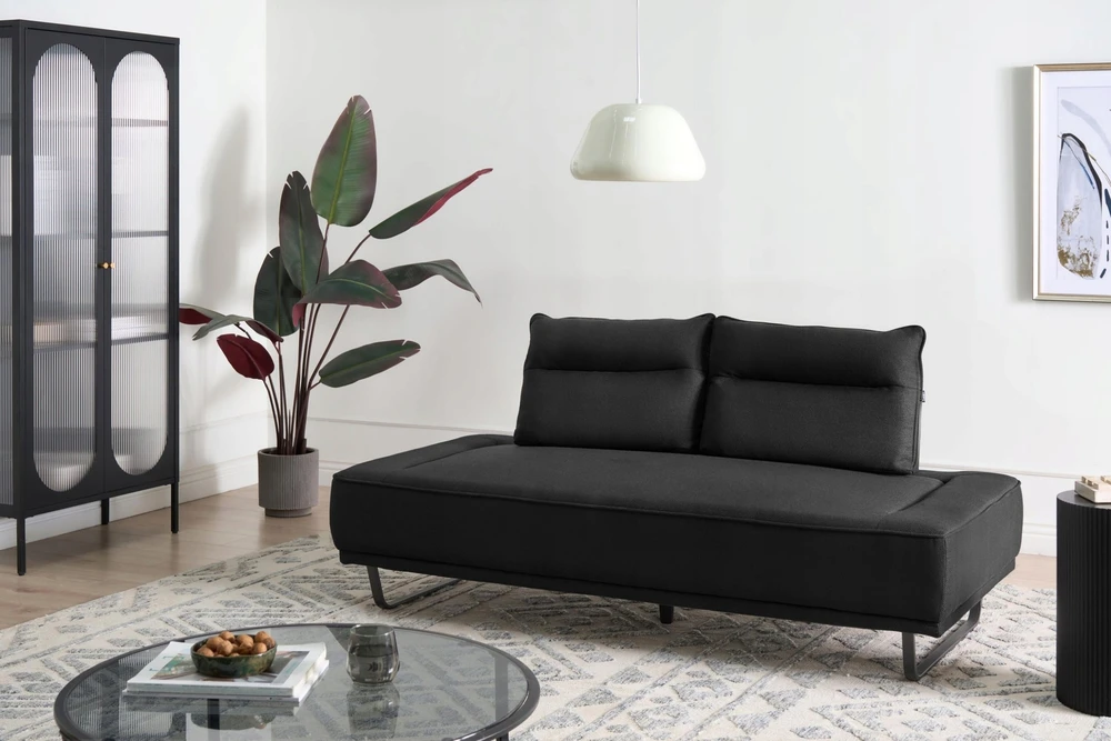 Beliani 3 vietų sofa FAXEN juoda