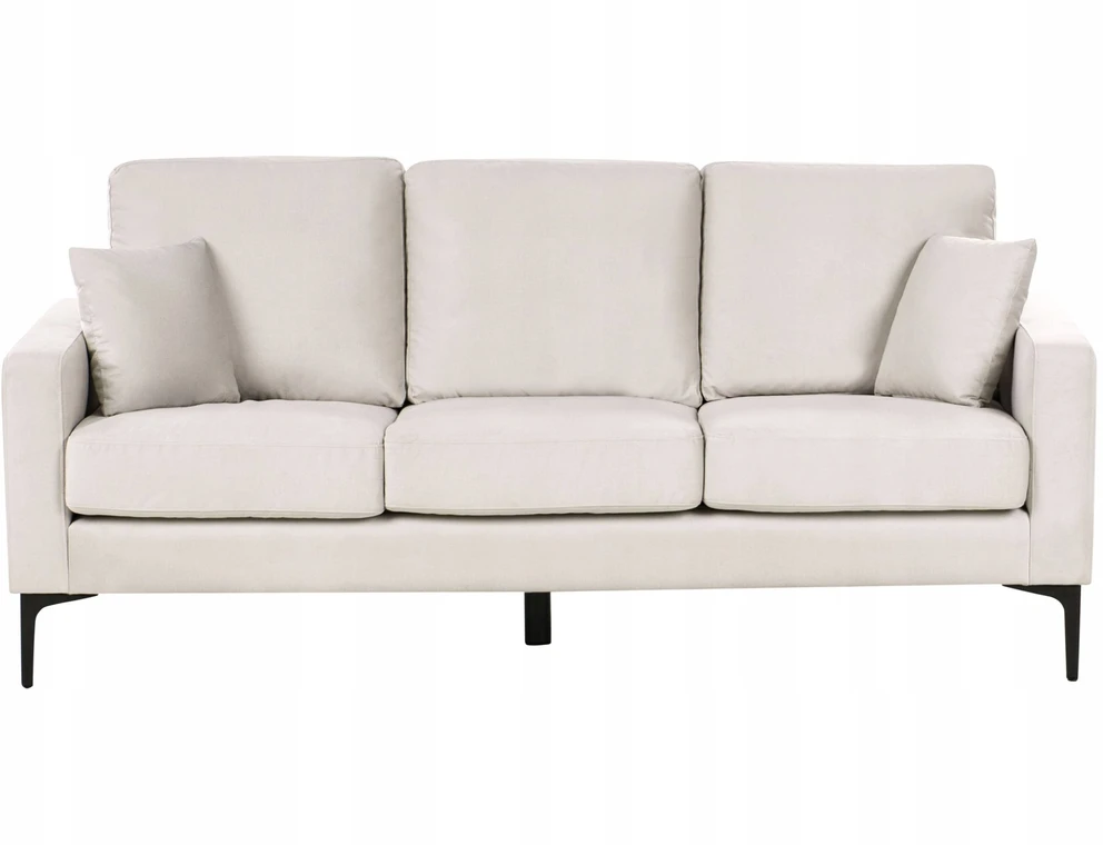 Beliani Trijų vietų sofa GAVLE Šviesi smėlio spalva