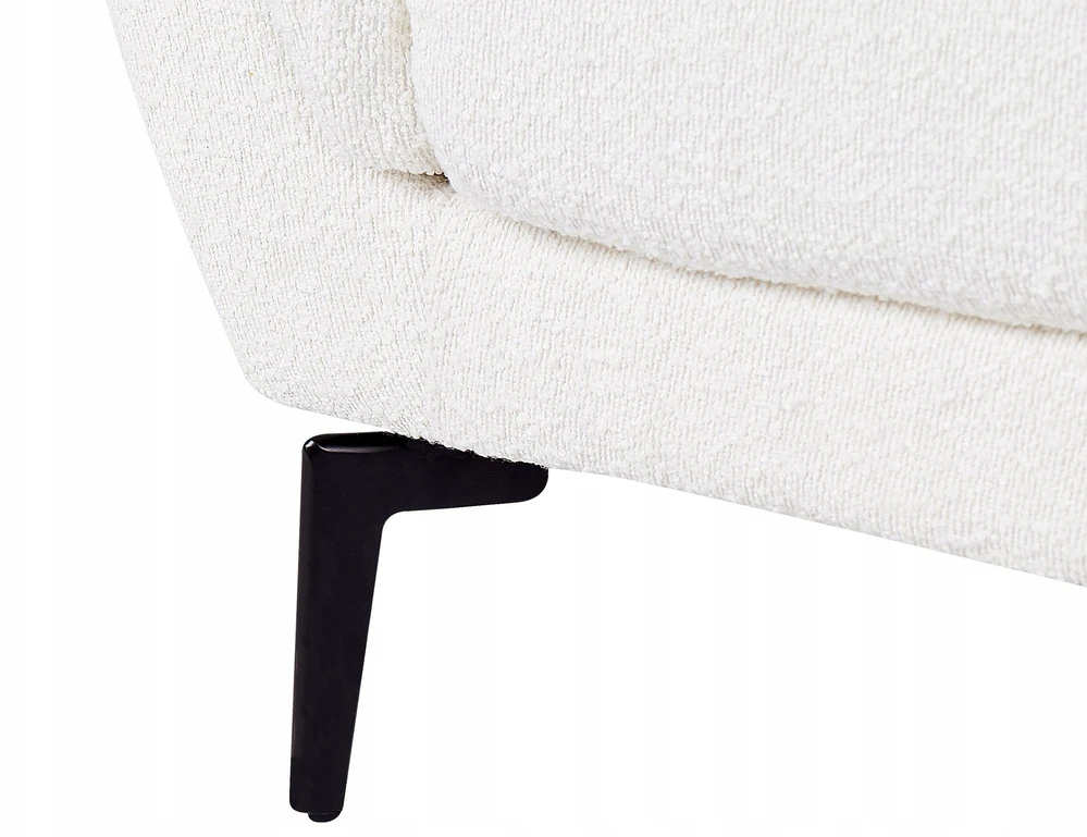 Beliani 3 vietų sofa KANSSELI Boucle balta