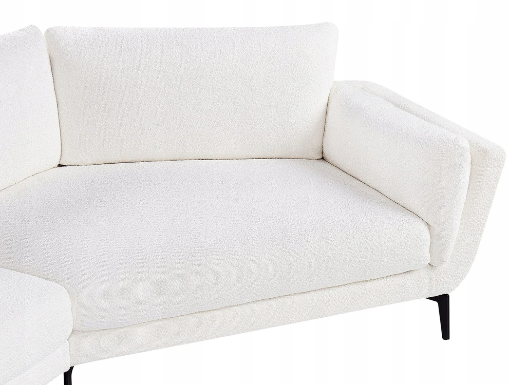 Beliani 3 vietų sofa KANSSELI Boucle balta
