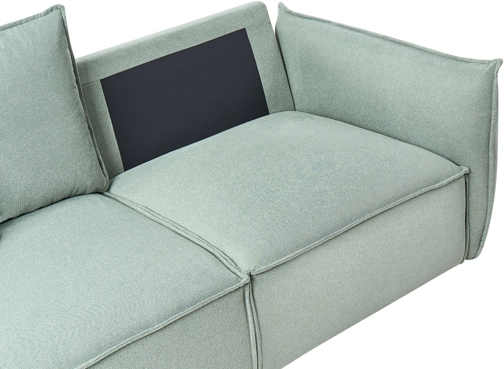 Beliani 3 vietų sofa KUNES šviesiai žalia