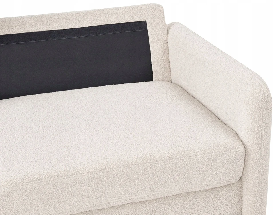 Beliani 3 vietų sofa MARE Boucle smėlio spalvos