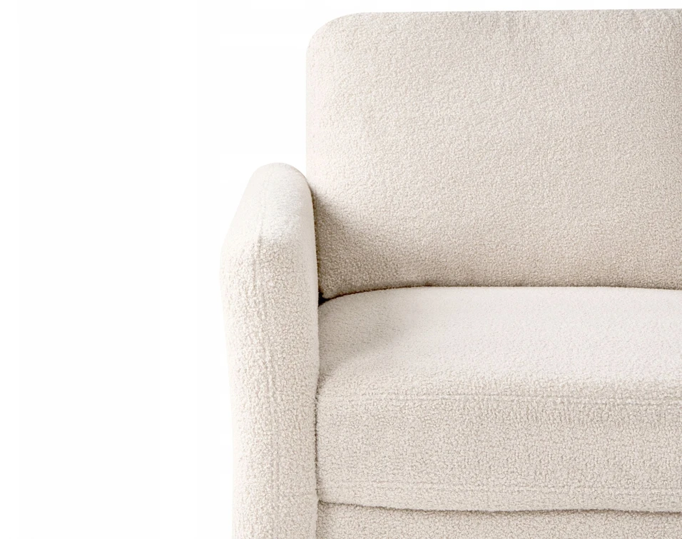 Beliani 3 vietų sofa MARE Boucle smėlio spalvos