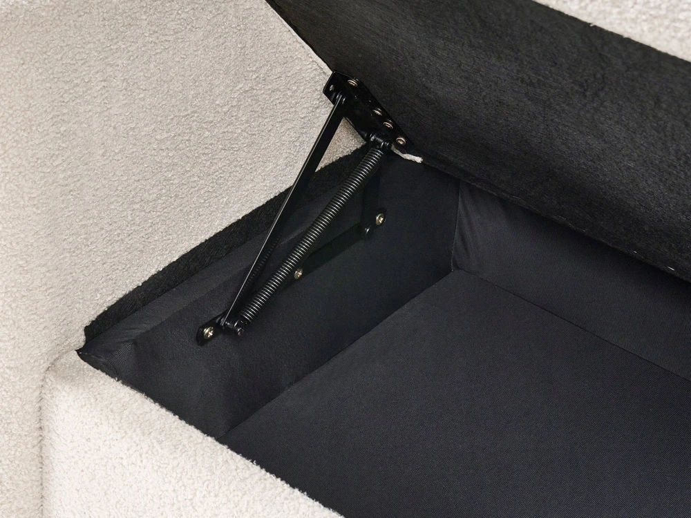 Beliani 3 vietų sofa MARE Boucle smėlio spalvos