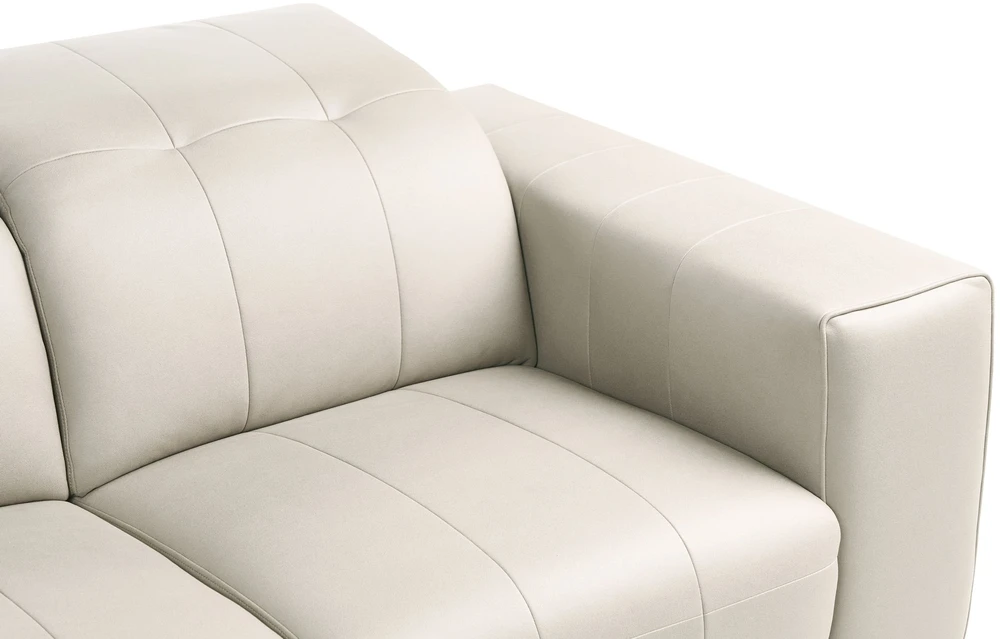 Beliani Trivenė sofa OMMEL šviesiai smėlio spalvos