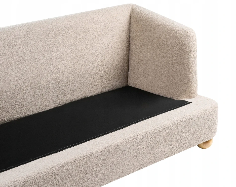 Beliani 3 vietų sofa RATTVIK Boucle smėlio spalvos
