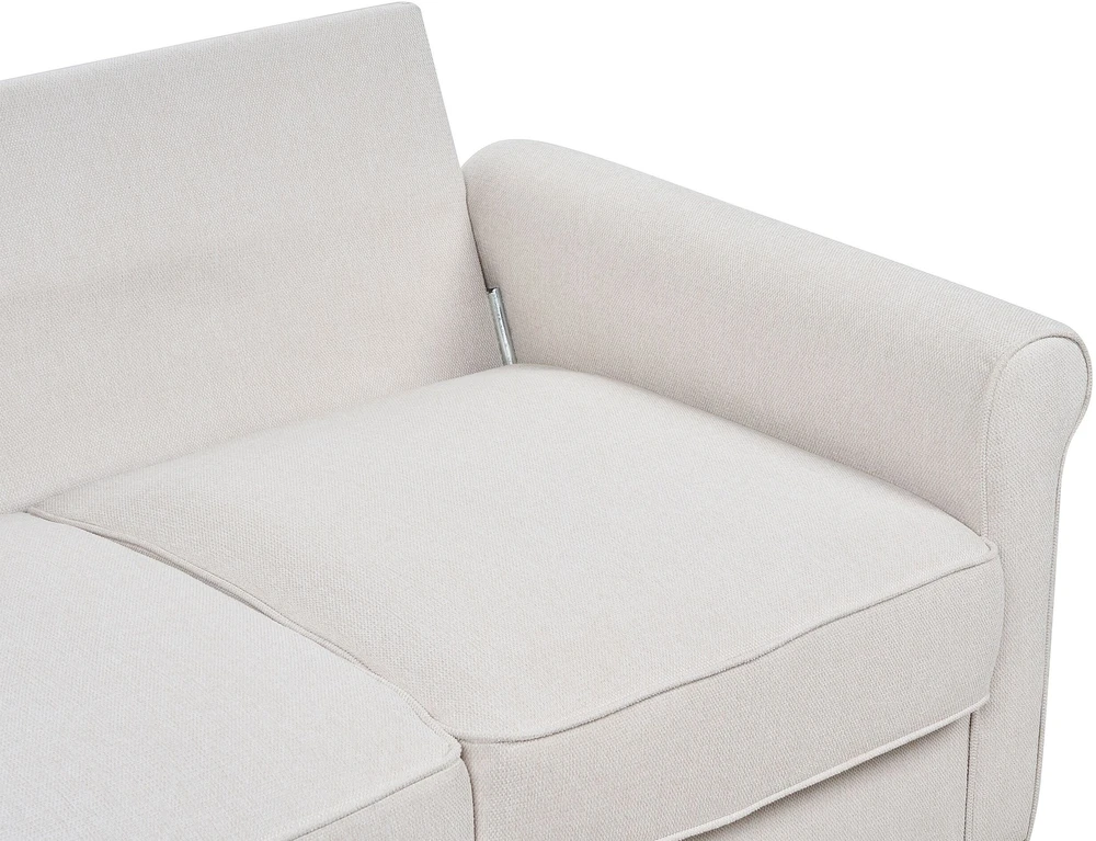 Beliani 3 vietų sofa RONNEBY smėlio spalvos
