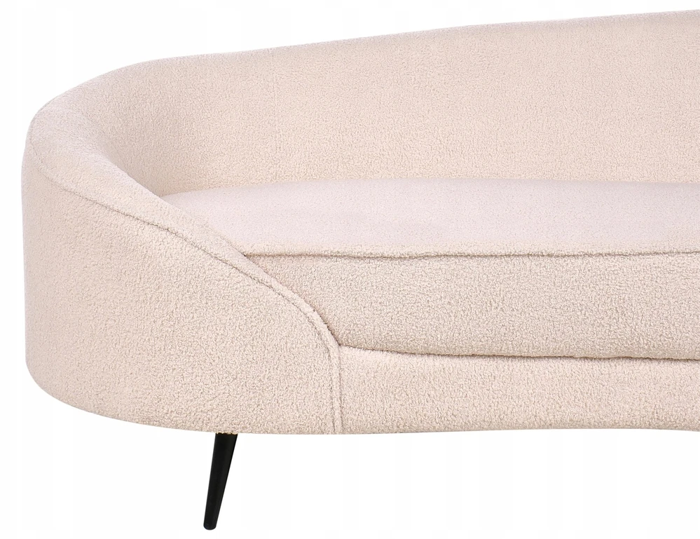 Beliani 2 vietų sofa SAVAR, Boucle, smėlio spalvos