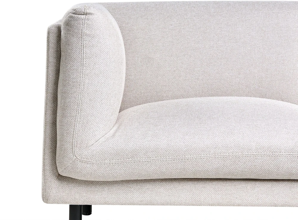 Beliani 3 vietų sofa VORGOD šviesiai smėlio spalvos