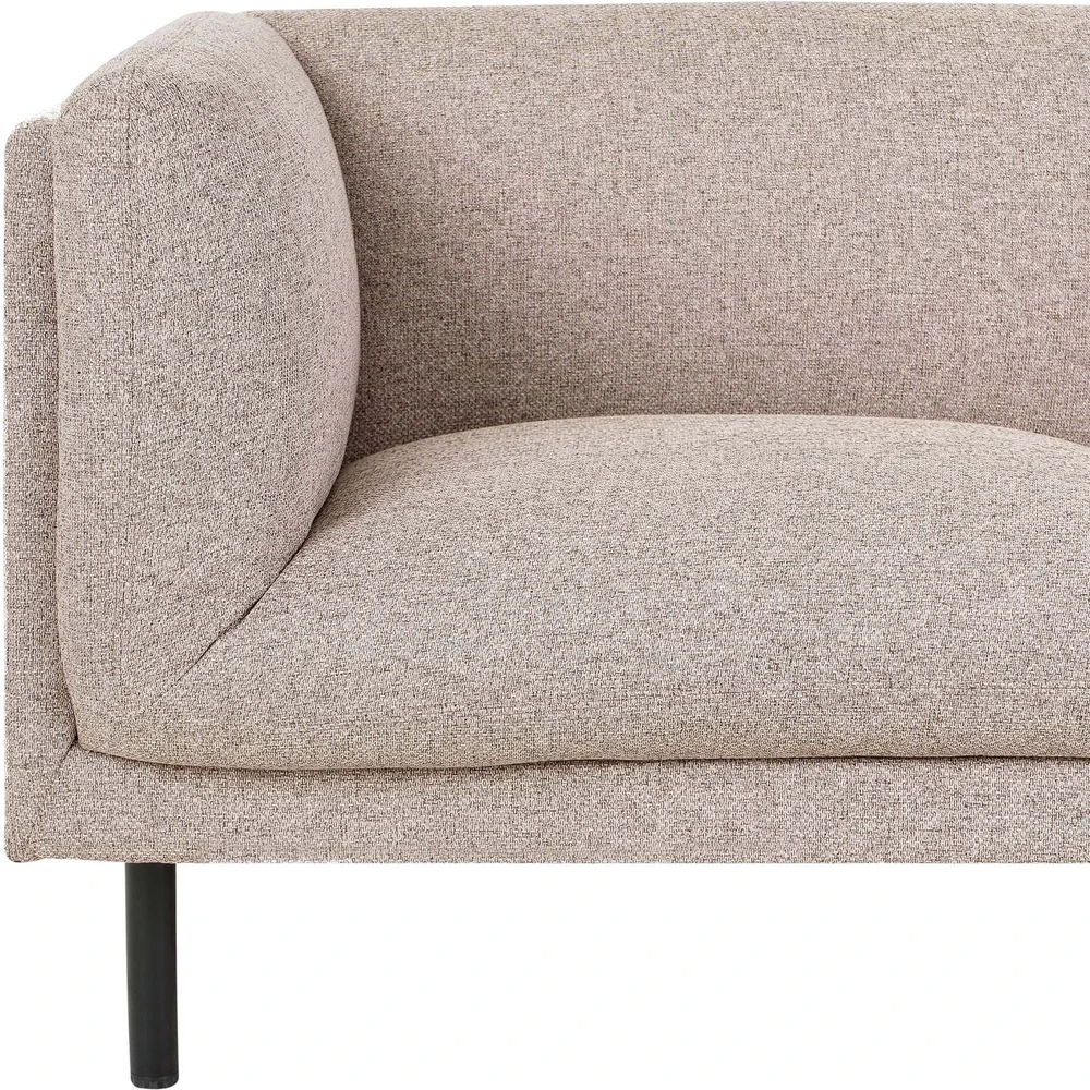 Beliani Trivietė sofa VORGOD šviesiai ruda