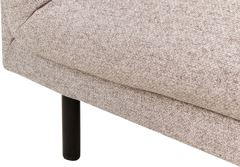 Beliani Trivietė sofa VORGOD šviesiai ruda