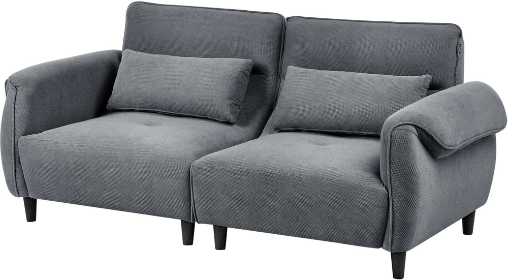 Beliani Trivietė sofa WETLAN tamsiai pilka