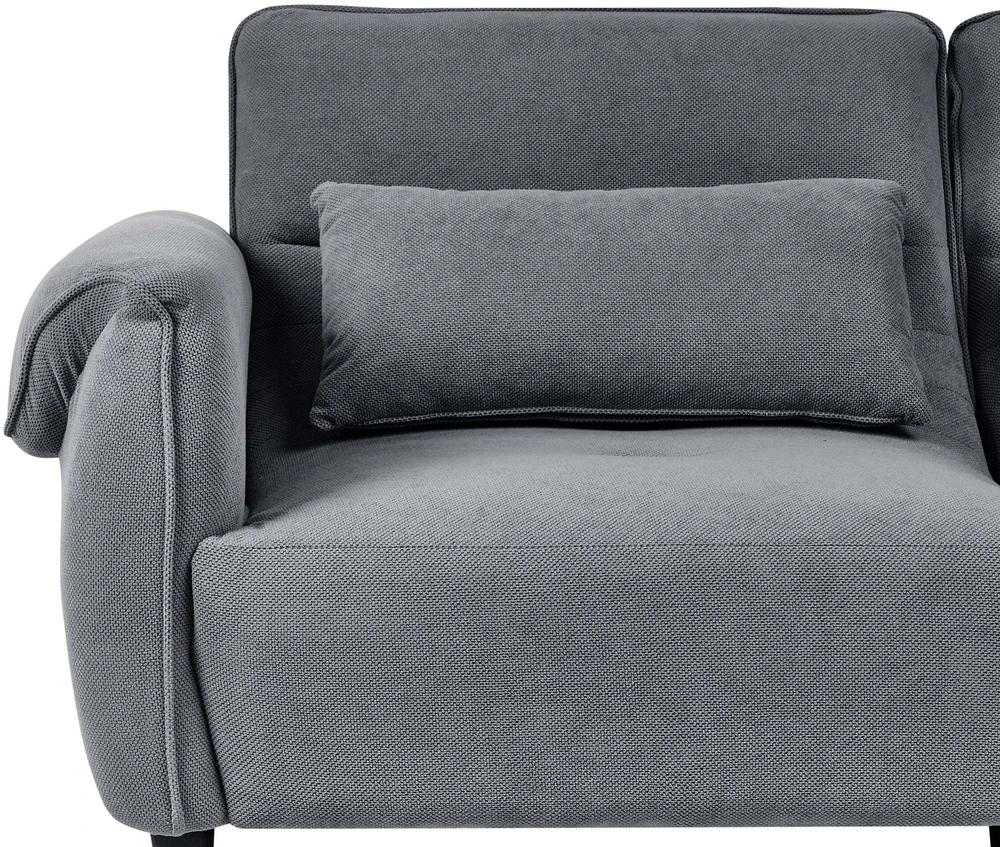 Beliani Trivietė sofa WETLAN tamsiai pilka