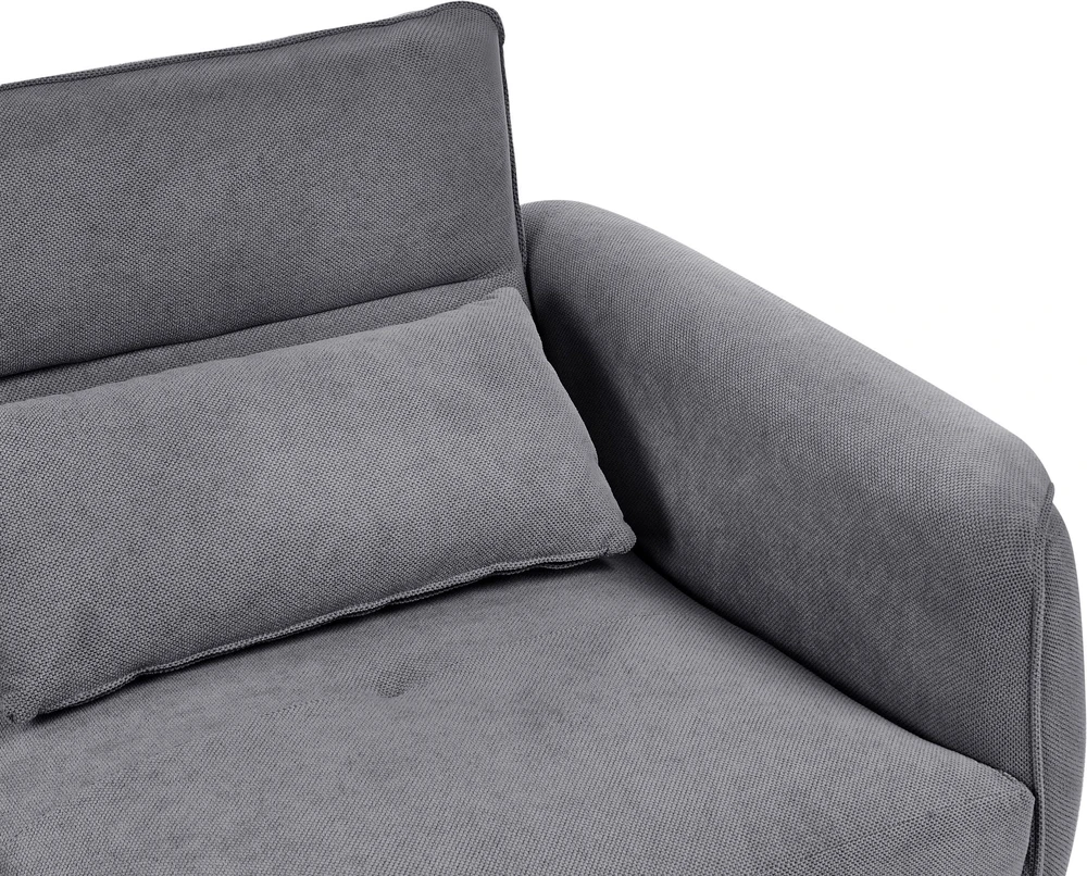 Beliani Trivietė sofa WETLAN tamsiai pilka