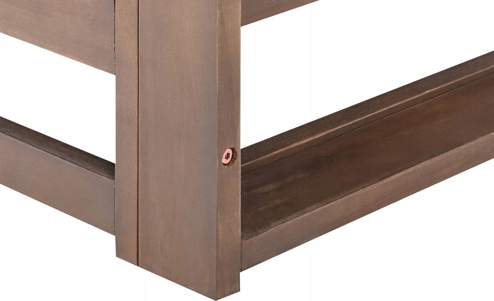 Lauko baldų komplektas Beliani 2 vietų sodo sofa TIMOR Modulinė, sertifikuota akacijos mediena, tamsiai ruda