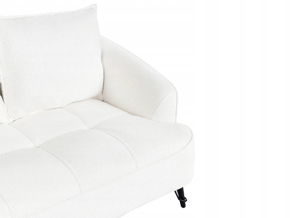 Beliani Dvivietė sofa HOBRO, boucle audinys, balta