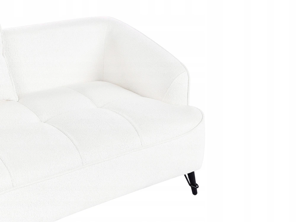 Beliani Dvivietė sofa HOBRO, boucle audinys, balta