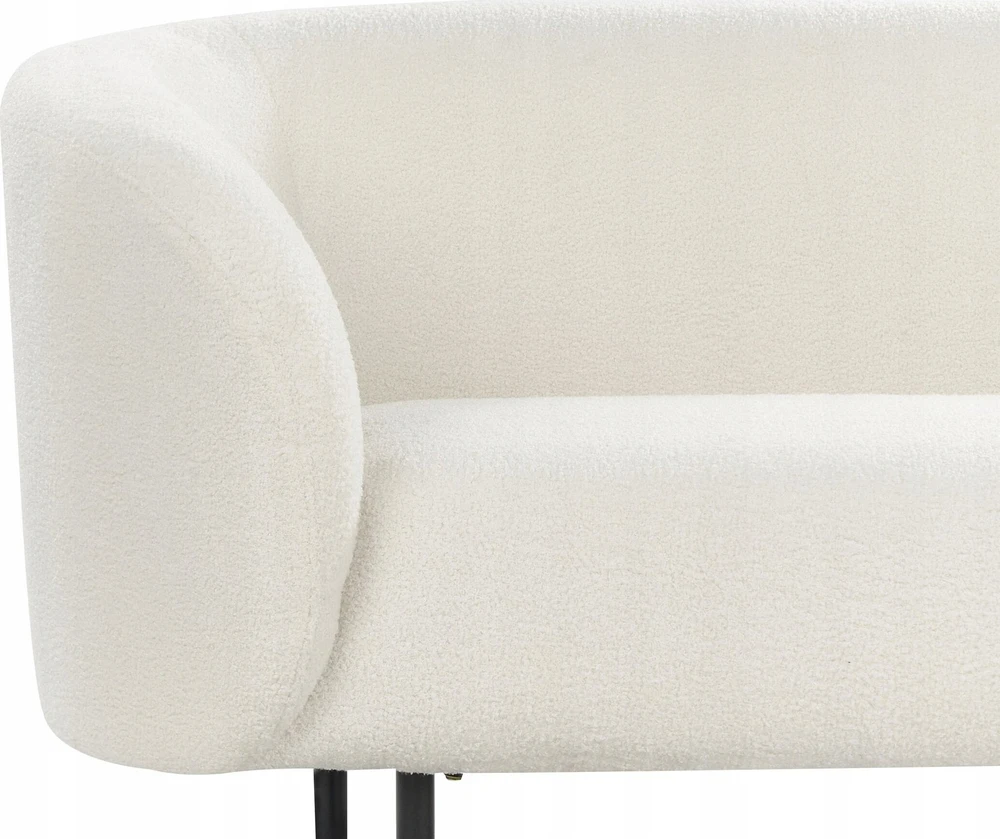 Beliani 2 vietų sofa LOEN Boucle balta