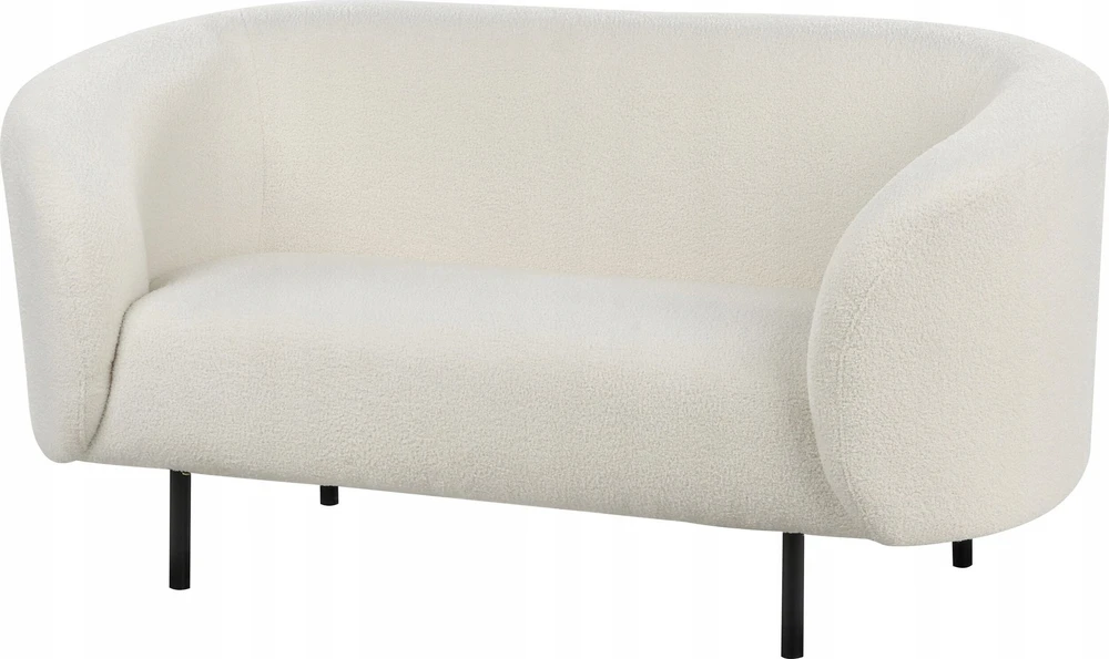 Beliani 2 vietų sofa LOEN Boucle balta