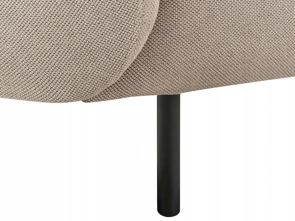 Beliani Dvivietė sofa LOEN, smėlio ir pilkos spalvos