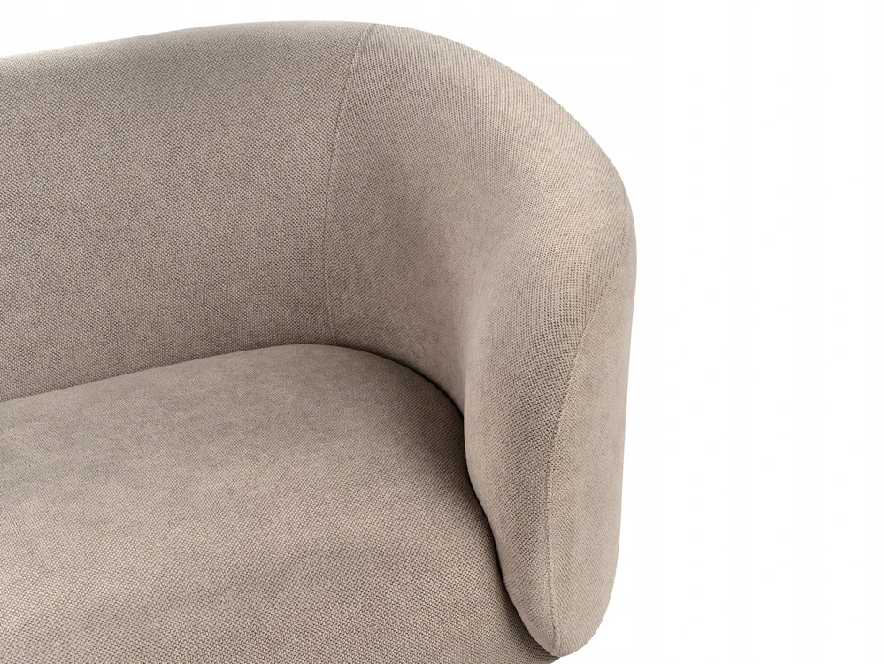 Beliani Dvivietė sofa LOEN, smėlio ir pilkos spalvos