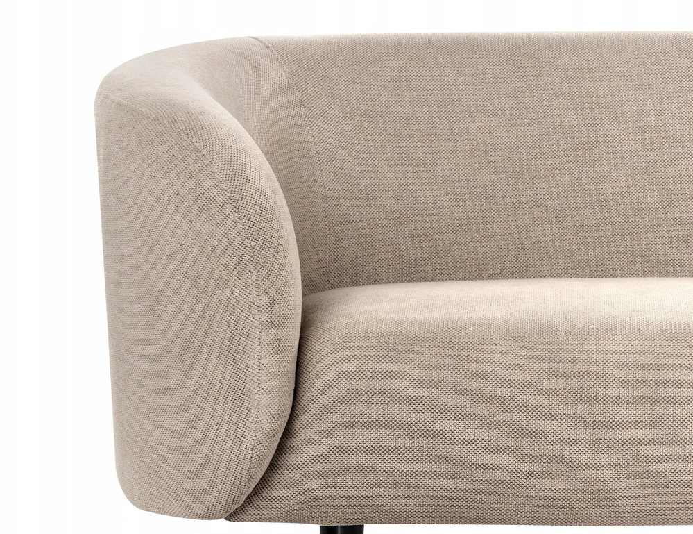 Beliani Dvivietė sofa LOEN, smėlio ir pilkos spalvos