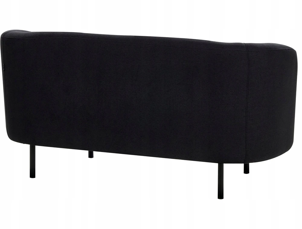 Beliani Dviejų vietų sofa LOEN, juoda